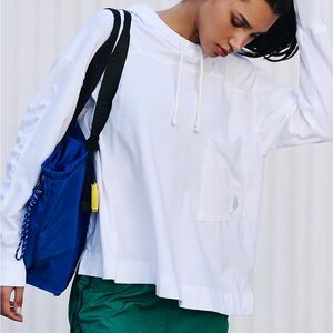 FP Movement by Free People Hot Shot Hooded Layer White Hoodie